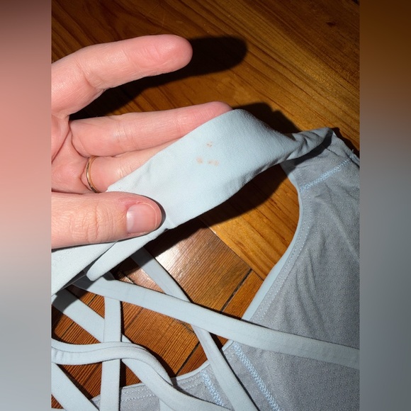 Lululemon Free to Be Serene Sports Bra Size 10 Blue - Picture 6 of 11